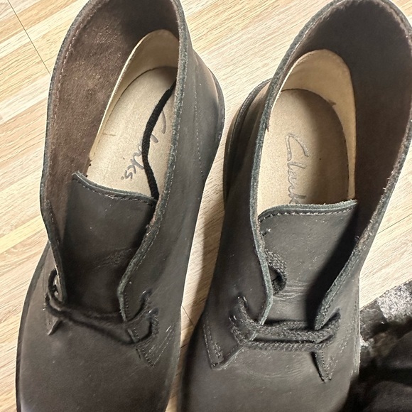 Clarks black desert boot main image 5